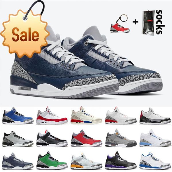 

2022 jumpman 3 3s basketball shoes mens georgetown midnight navy trainers sneakers unc red cement cool grey court purple katrina jth nrg