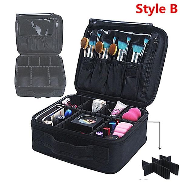 

professional large-capacity three-layer makeup bag cosmetic high-quality waterproof case with portable kosmetyczka bags & cases
