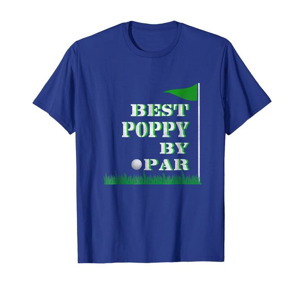 

mens father's day poppy by par funny golf gift shirt, White;black