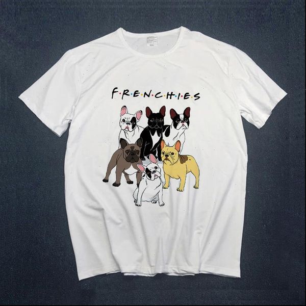 

women friends womens t shirt dog print clothing tees graphic female ladies lady tumblr shirts, White