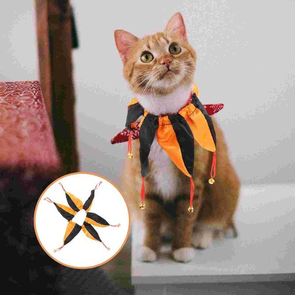 

cat collars & leads 1pc pet clown collar costume bell supplies
