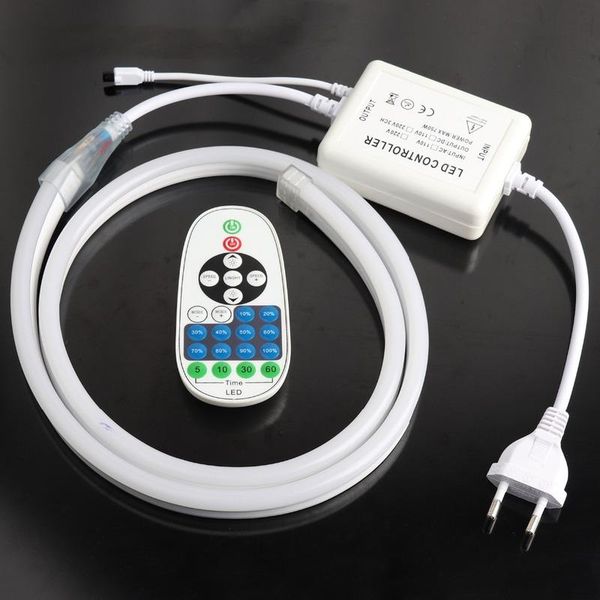 

strips remote control led strip neon 220v waterproof tape ribbon light 120 leds/m smd2835 ledstrip stripe il