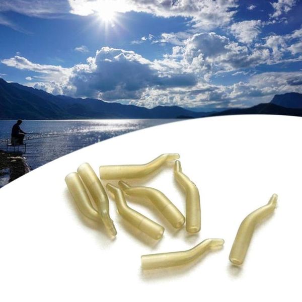

50pcs/lot fishing rig aligner sleeve hair line for pesca anti carp sleeves soft accessories x0j3