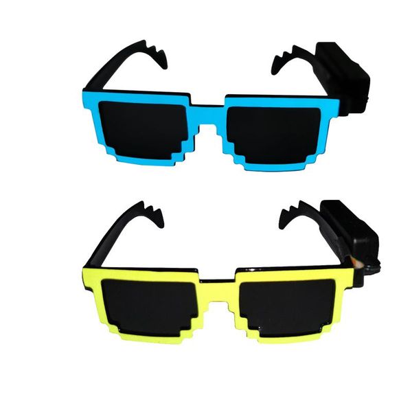 

party decoration glasses with three lighting modes cool mosaic luminous fun gifts for children masquerade christmas cosplay