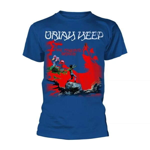 

uriah heep the magicians birthday official blue t-shirt men unisex, White;black