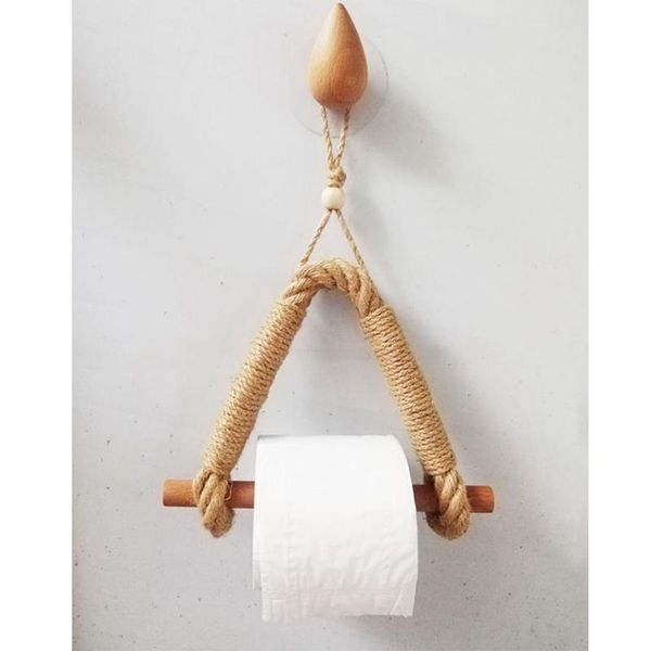 

toilet paper holders roll holder vintage towel hanging rope wall mount rack home el bathroom accessories
