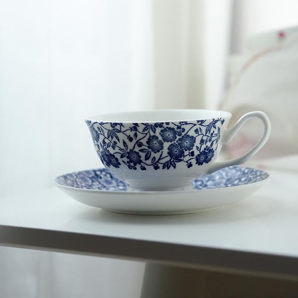 

cups & saucers cup and saucer vintage blue white bone china coffee