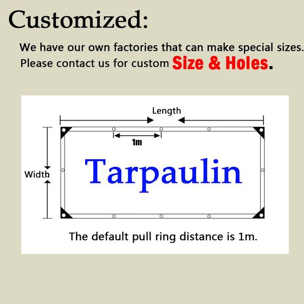 

shade customized pvc pe tarpaulin sheet tent rainproof cloth outdoor awning sails car waterproof cover camping tarp shelter