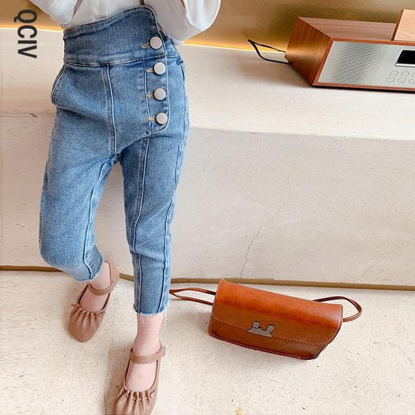 

jeans autumn girls fashion denim pants kids trousers, Blue