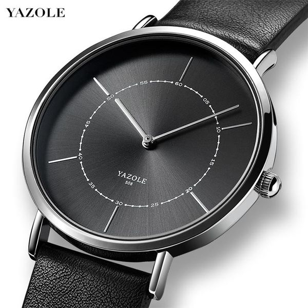 

wristwatches reloj hombre simple design watches mens 2021 ultra-thin watch for men quartz clock pu, Slivery;brown