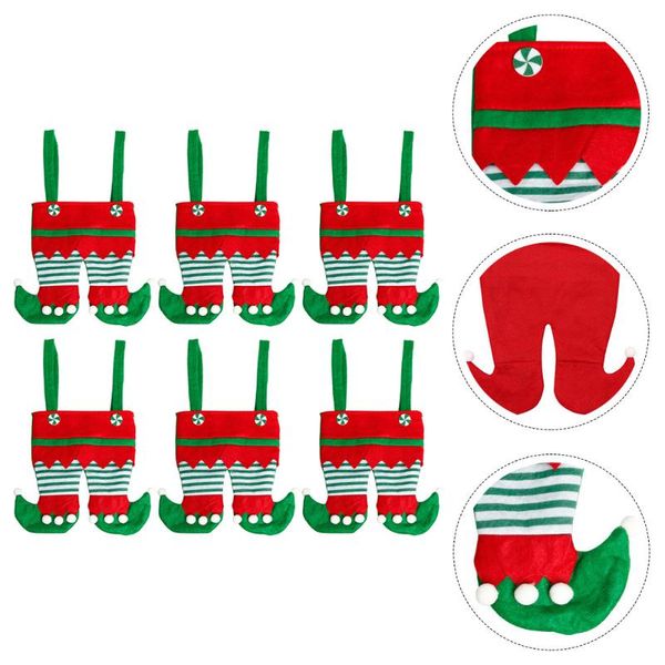 

gift wrap 6pcs christmas candy bag non-woven fabrics elf
