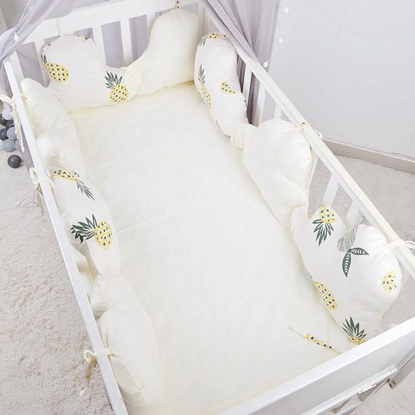 

baby bed thicken bumpers soft crib around cushion cot protector pillows borns room decor lovely ycz041 bedding sets