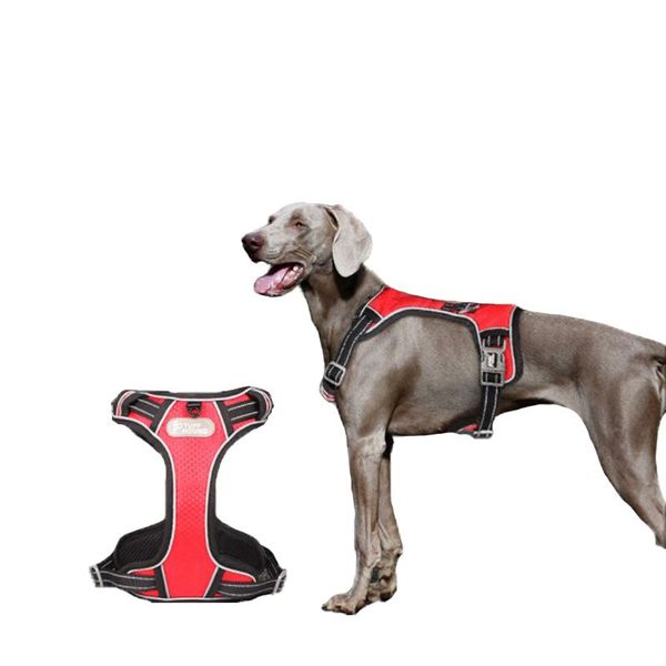 

dog collars & leashes breast strap breathable reflective chest harness for outdoor walking suitable medium and large labrador