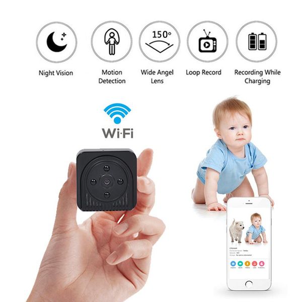

home security ip wireless wifi mini camera ir night vision baby monitor portable car cam recorder support hidden tf card cameras
