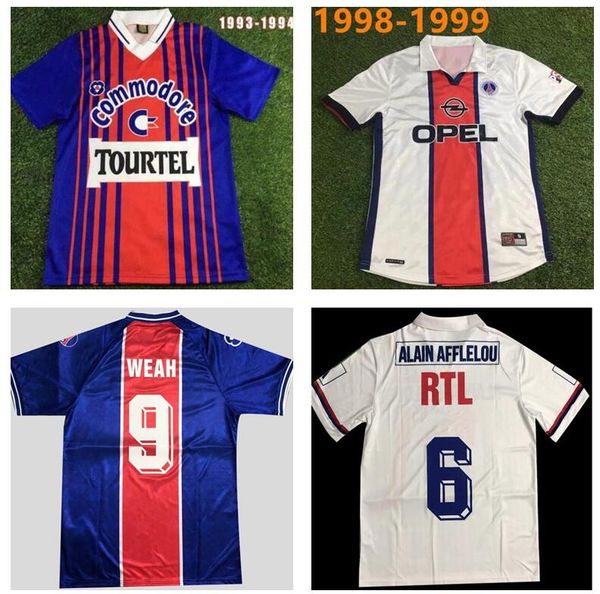

retro soccer jerseys 1990 91 92 93 94 95 96 97 98 99 2006 2007 paris okocha rai weah ginola worns simone leroy, Black;yellow