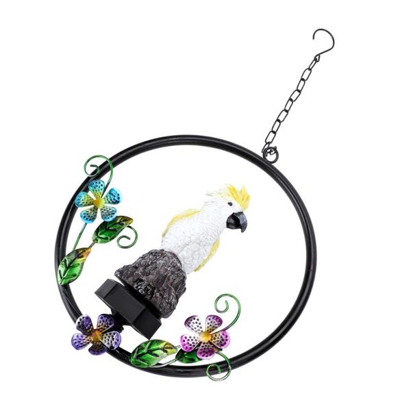 

solar lamps 1pc auto-sensing night light parrot wind chime lamp charging