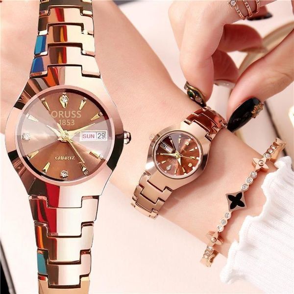 

wristwatches 2021 women's watch student steel belt korean style trendy simplicity fashion waterproof leisure luxury quartz, Slivery;brown