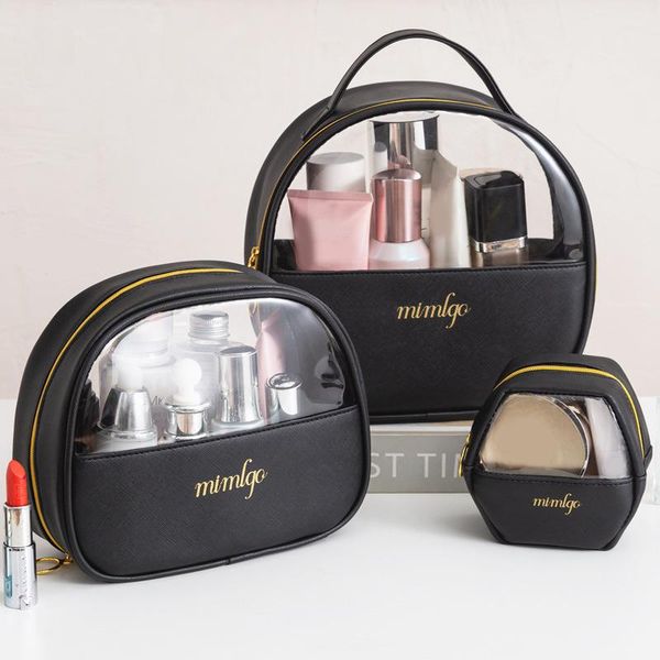 

storage bags s/m/l 3 sizes cosmetic bag toiletry organizer women large capacity clear waterproof travel makeup portable wash