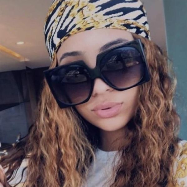 

oversized women sunglasses square fashion brand big frame sun glasses feminino vintage oculos de sol, White;black