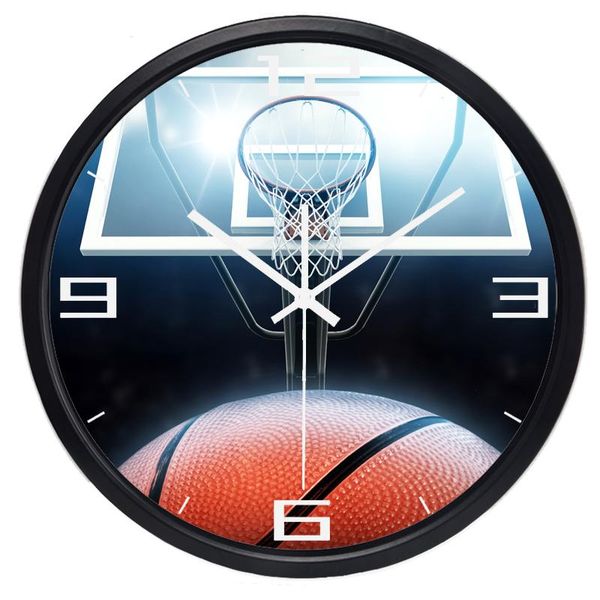 

wall clocks basketball clock style home decoration study room