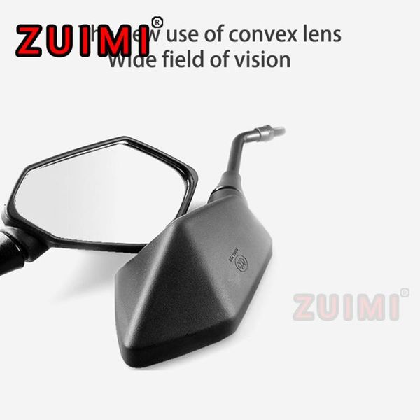 

motorcycle mirrors rearview mirror, scooter, electric bicycle 2 pcs / opposite side mirror back convex 8mm10mm carbon fiber