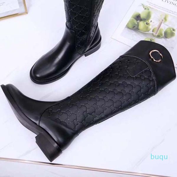 

designer- women boots fashion leather women boots martin short autumn winter ankle exquisite woman shoes cowboy booties shoe, Black