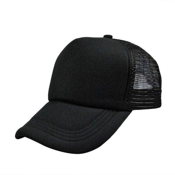 

golf cycling hat solid sports cap trucker mesh adjustable attractive blank summer visor hats2 outdoor hats, Black;white