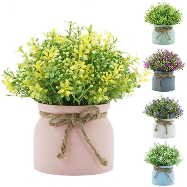 

decorative flowers & wreaths artificial flower bonsai nordic style simulation orchid bean small deskplant potted shooting props home off
