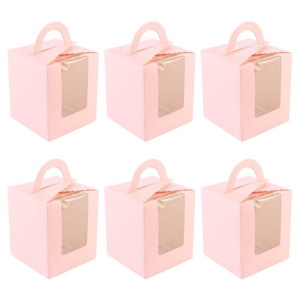 

gift wrap 50pcs portable single design cake boxes paper cupcake packing box party supplies