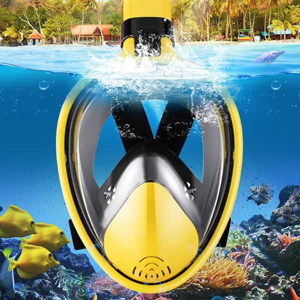 

diving masks underwater scuba mask snorkeling full face respiratory safe and waterproof children swimming equipment