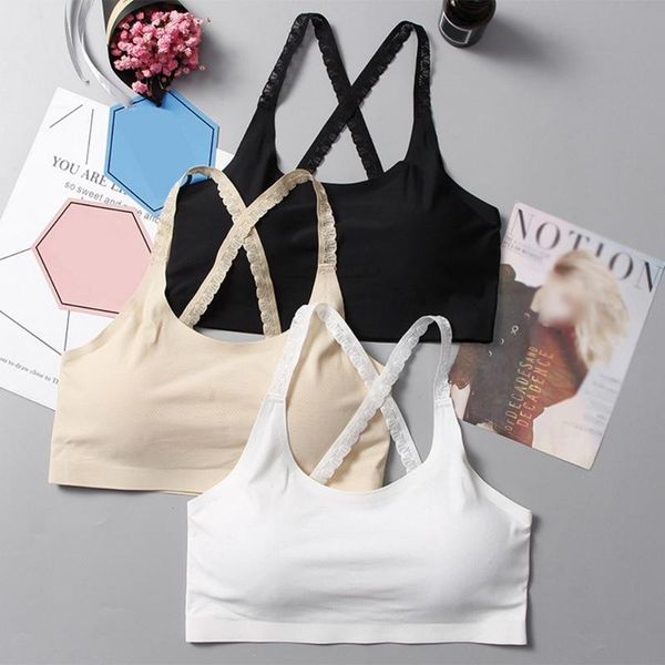 

bras breathable lace ice silk push up for women 2021 arrival comfy elastic solid color padded sleep active bra female bh, Red;black