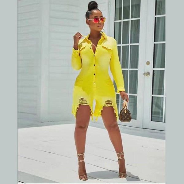 

women's jumpsuits & rompers autumn long sleeve casual denim jumpsuit women single-breasted hole office fashion elastic jeans lady vesti, Black;white