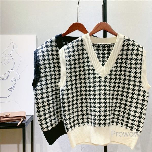 

knits knit women spring autumn neck vest waistcoat vintage sleeveless pullover sweater, White