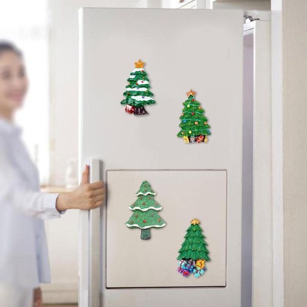 

fridge magnets creative home decoration diy magnet christmas tree gift resin accessories refrigerator stickers magnetics