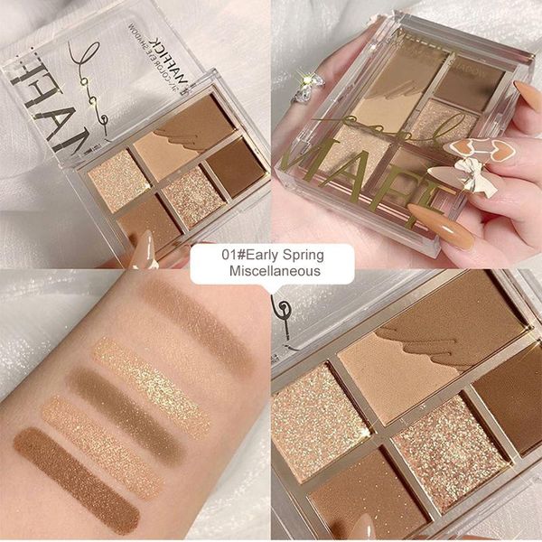 

color eye shadow palette high light trimming daily mini makeup cosmetic tslm1