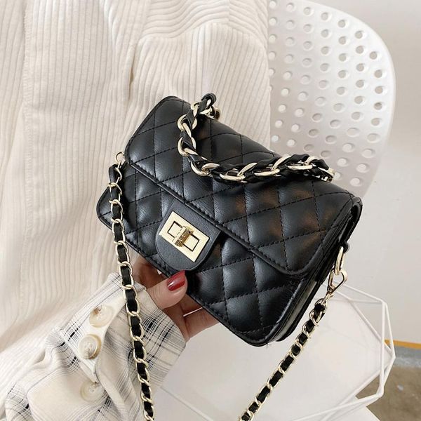 

shoulder bags women's bag lingge chain trend korean handbag single texture lock slung for women 2021