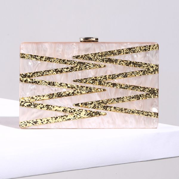 

handbag designers bags dinner acrylic hand resin summer fashion splicing square box chain
