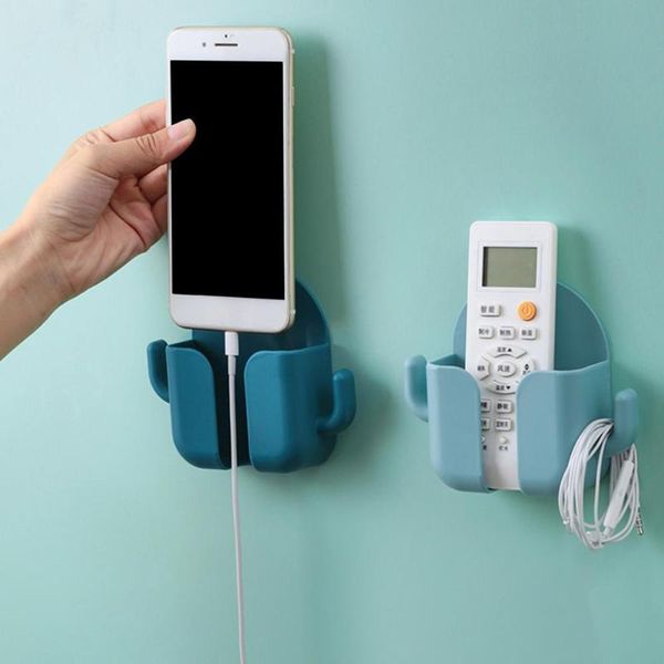

cell phone mounts & holders portable practical remote control mobile plug holder pp charging hook large capacity for home