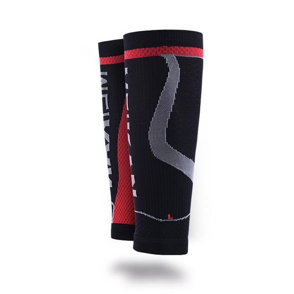 

men's socks high performance compression calf sports protection leggings, Black