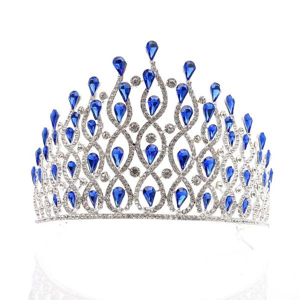 

party favor rhinestone crystal queen tiara headband wedding pageant crowns princess crown for women