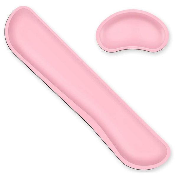 

mouse pads & wrist rests rest,keyboard rest pad, cushion support pu leather memory foam gaming kit