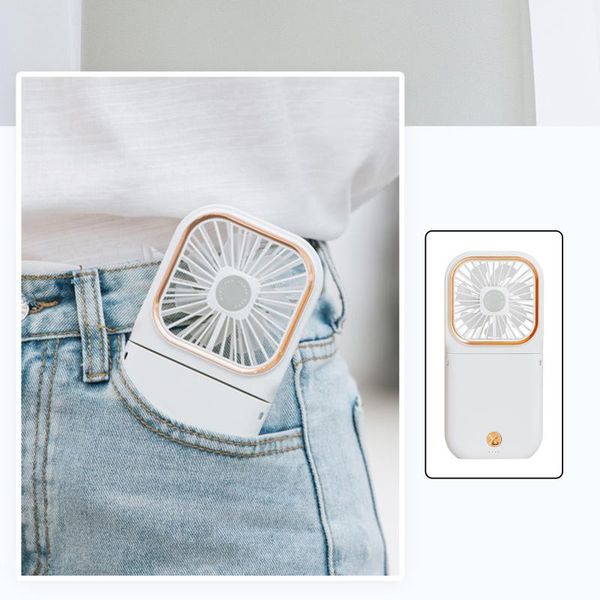 

electric fans folding fan portable eyelash hanging neck pocket for kids outdoor travel