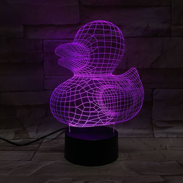 

night sensor light led cute duck desk lamp 3d baby room nightlight home party l decoration child friend gifts smart phone control