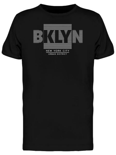 

shade square brooklyn graphic men's tee -image by shutterstock, White;black