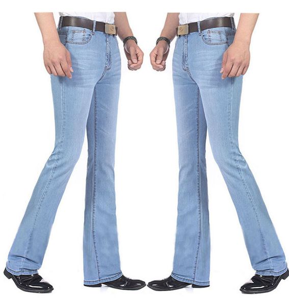 

pantmodelos y verano acampanados elsticos mezclilla azul claro pantalones vaqueros de primavera nuevos p, Black