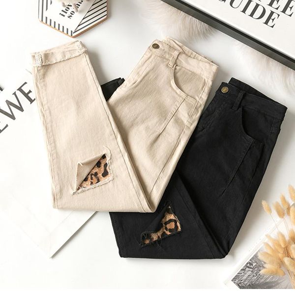 

women's jeans jujuland harlan high waist female boyfriend with a tight denim ripped jean woman plus size677, Blue