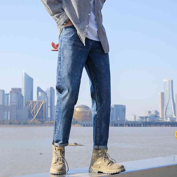 

men's pants spring loose style elasticity men jeans classic fashion denim male autumn men's trousers size 28-42 xuwk, Black