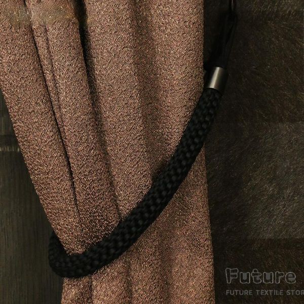 

high-end curtain jacquard blackout cloth wholesale texture finished modern nordic living room bedroom study & drapes