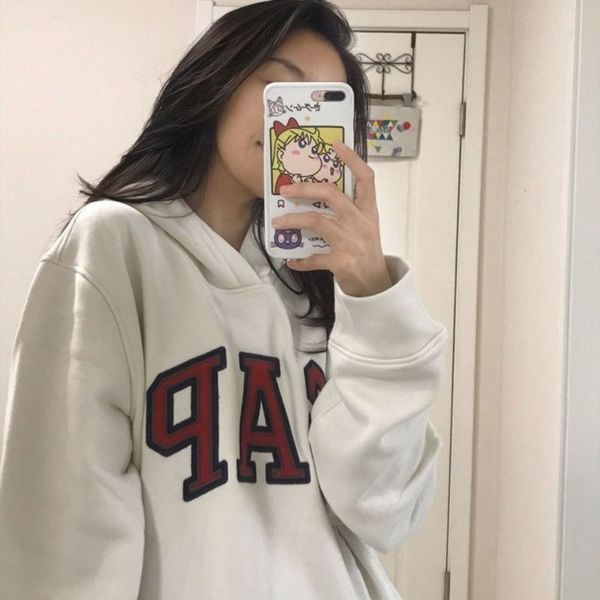 

luxury brand hoodie jacket coats chao br autumn winter new loose hooded sweater for men women versatile couple casual co, Black