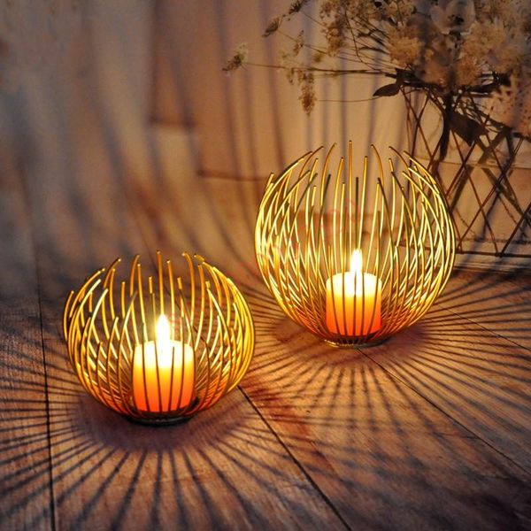 

decorative objects & figurines european style simple modern iron candlestick romantic candlelight dinner wedding home decoration candle lamp